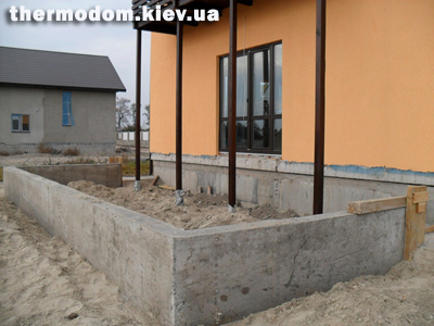 Фундамент террасы