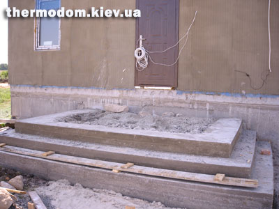Крыльцо термодома
