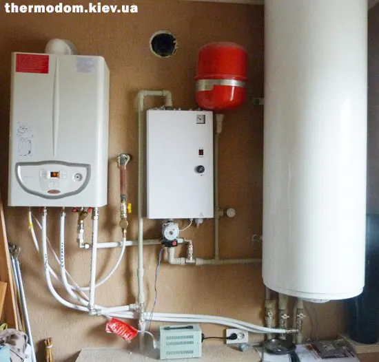 Газовий котел Immergas Eolo Mini 24 у бойлерній