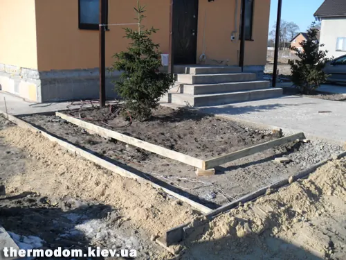 Опалубка под бетонную дорожку