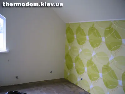 Комната термодома после отделки