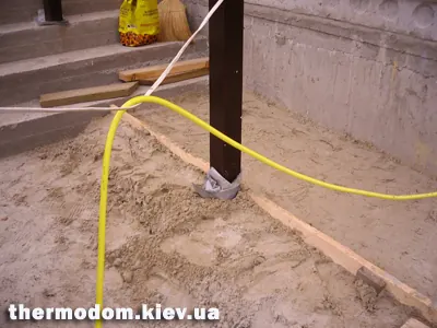 Опалубка відмостки біля фундаменту