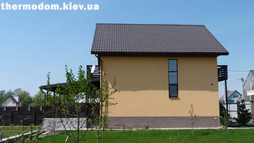 Наш термодом после отделки цоколя